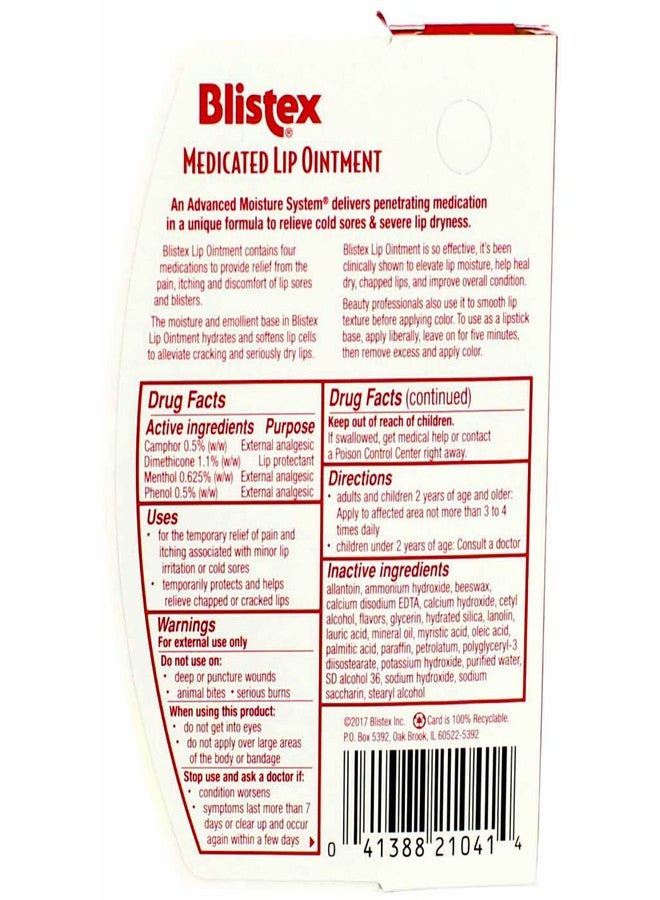 Blistex Lip Medicated Ointment, 0.35 oz (Bundle of 6) - Image 3